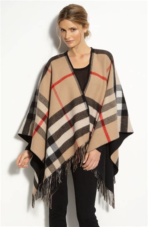 fake burberry poncho|how to wear burberry poncho.